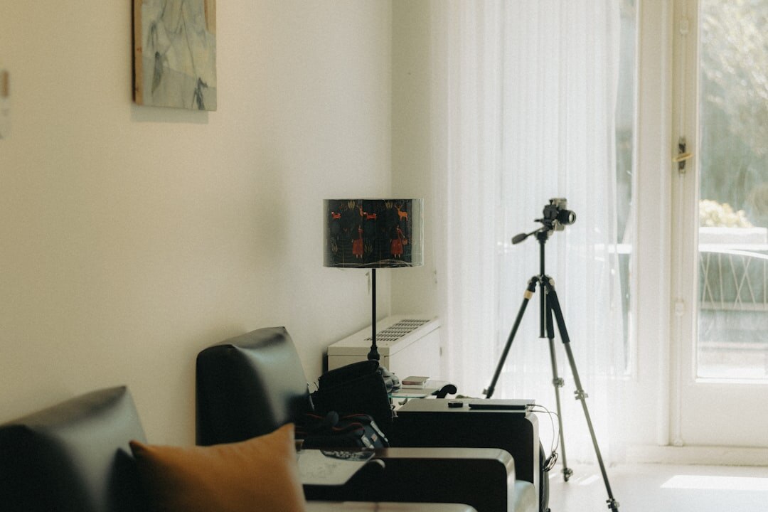 Professional studio interior with broadcasting equipment